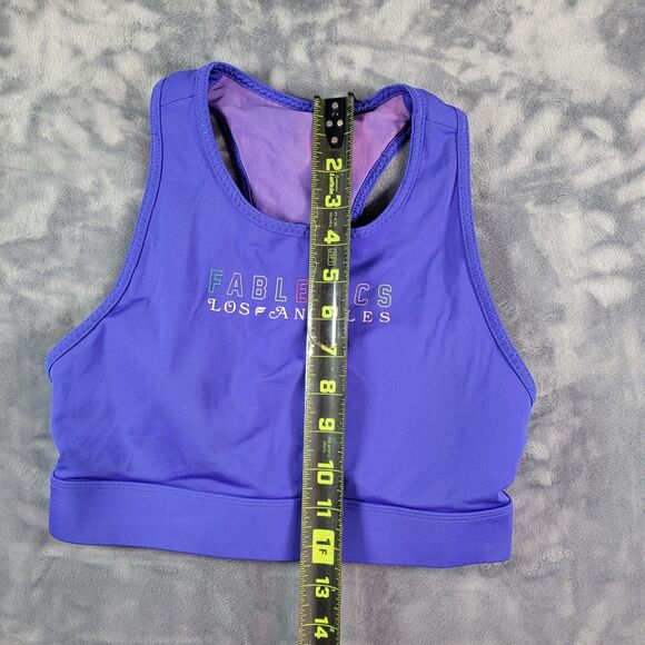 Fabletics Sports Bra‎ Womens Small Purple Wireless Workout Gym - Picture 4 of 4